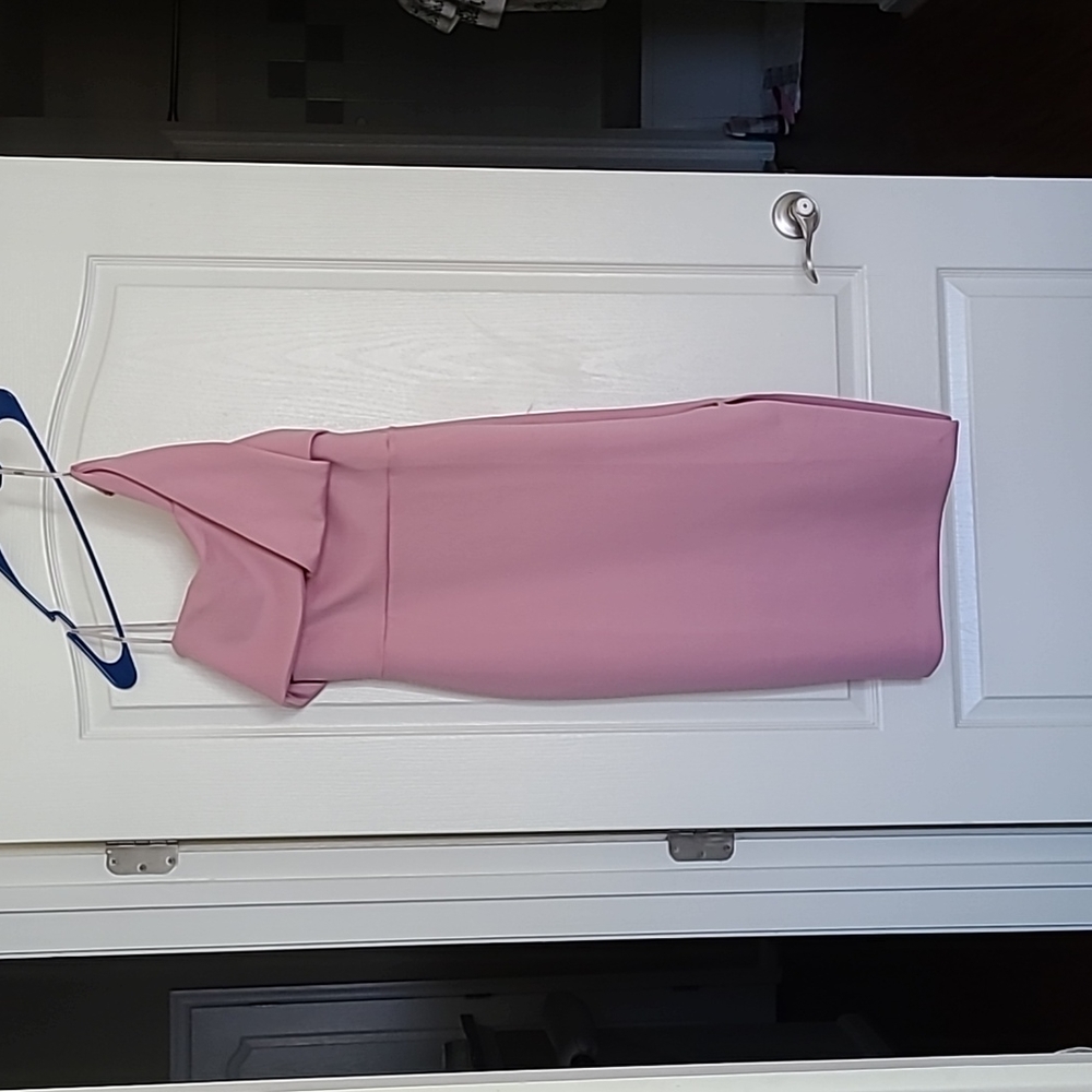 ASOS Blush off shoulder dress